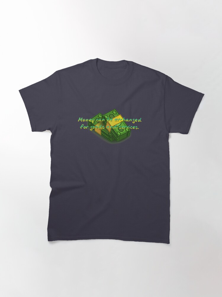 Alternate view of Money Can Be Exchanged - Simpsons Design Classic T-Shirt