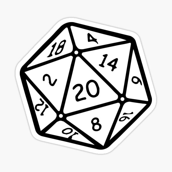 20-sided-dice-line-art-2-sticker-for-sale-by-helengarvey-redbubble