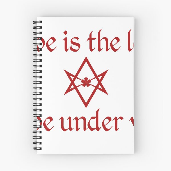 Artikelvorschau, Liebe ist das Gesetz, Liebe unter Willen Aleister Crowley T-Shirt (Rot) entworfen und verkauft von IAO131.