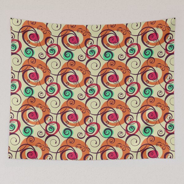 Item preview, Colored floral abstraction designed and sold by Ekaterina Shvetsova.