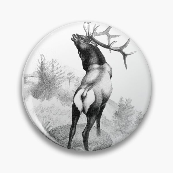Item preview, The Angry Elk - B/W designed and sold by Patricia Howitt.