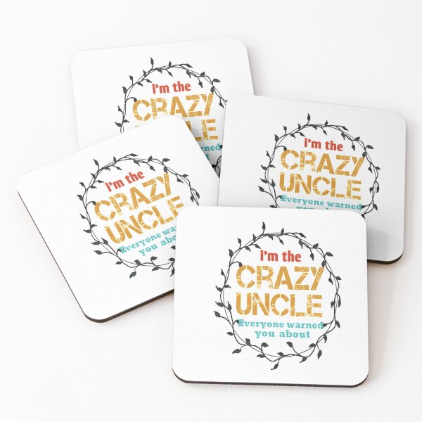 Item preview, Uncle - I'm The Crazy Uncle - Uncle for Men - Uncle Gift - Uncle - Husband Gift - Crazy Brother - Funny gift for Men - father's day gift golden style idea design  designed and sold by Chamssou.