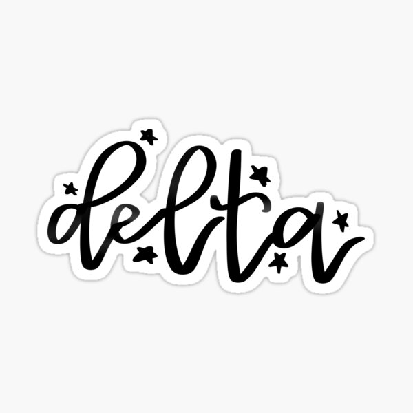 Delta - Greek Letter Sticker