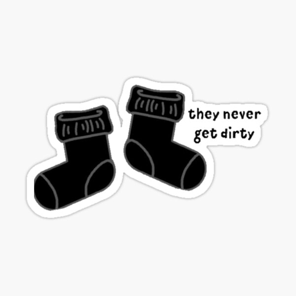 Black Socks Sticker