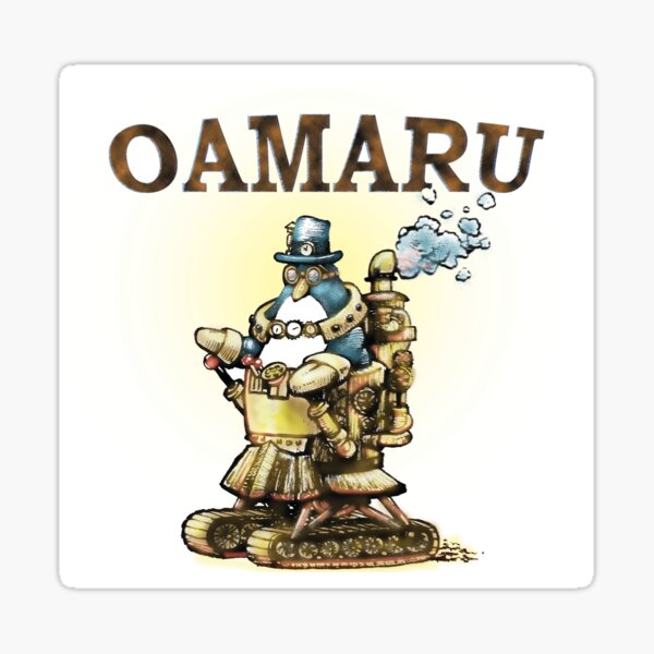 Steampunk Penguin Oamaru Sticker