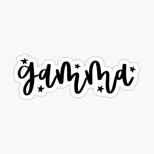 Gamma - Greek Letter Sticker