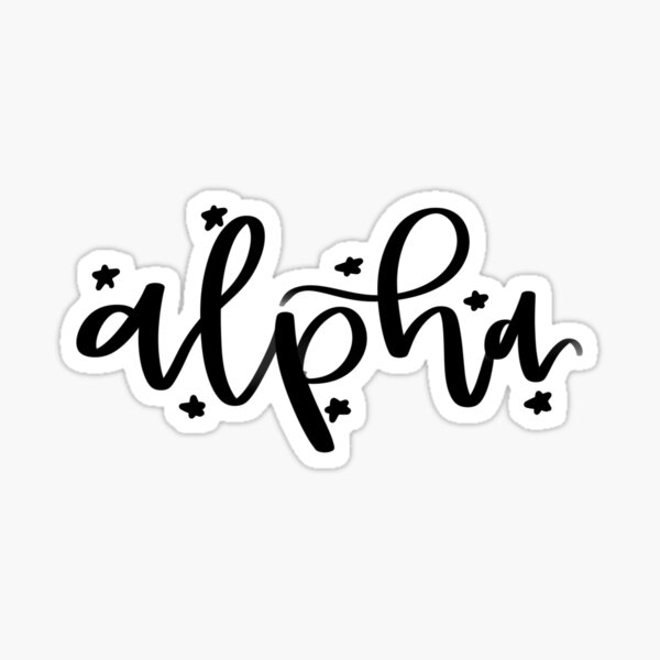 Alpha - Greek Letter Sticker