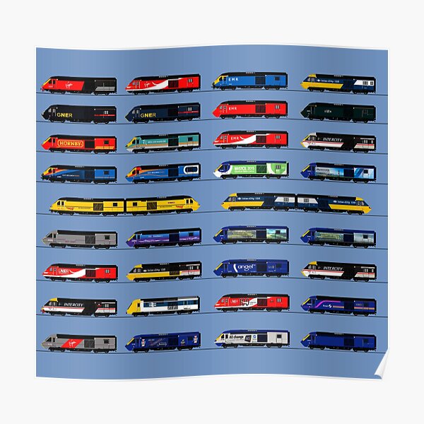 CLASS 43 LOCOMOTIVES Poster