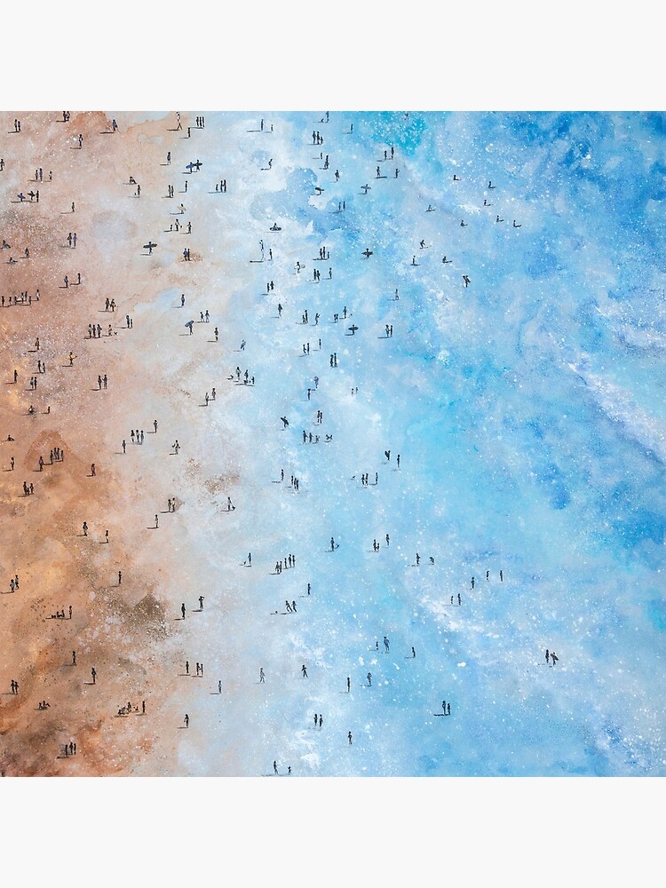 Along Fistral Beach, Newquay Cornwall Art by handonart-com
