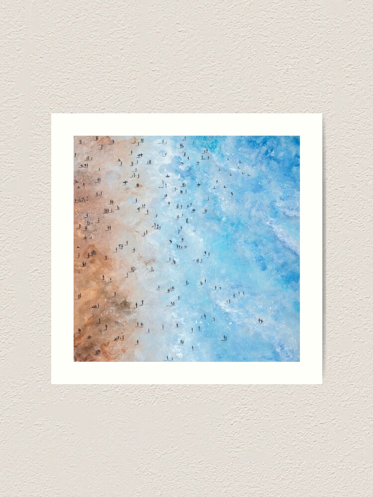 Alternate view of Along Fistral Beach, Newquay Cornwall Art Art Print