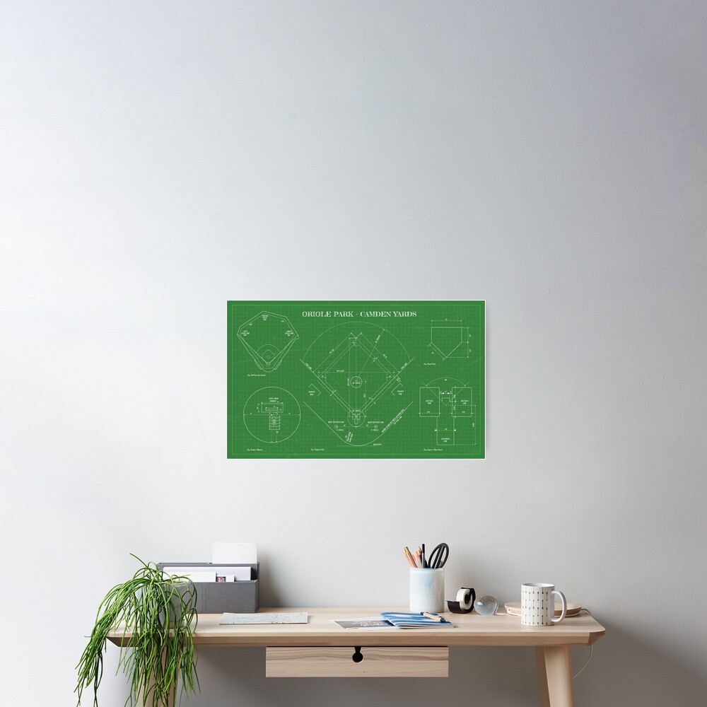 Baseball Field (Oriole Park-Camden Yards) Poster