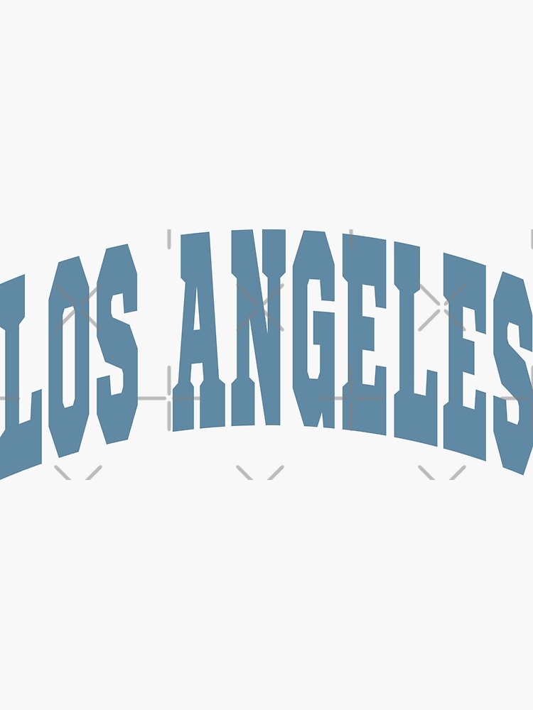Los Angeles Varsity Lettering Design Sticker for Sale by Lexi