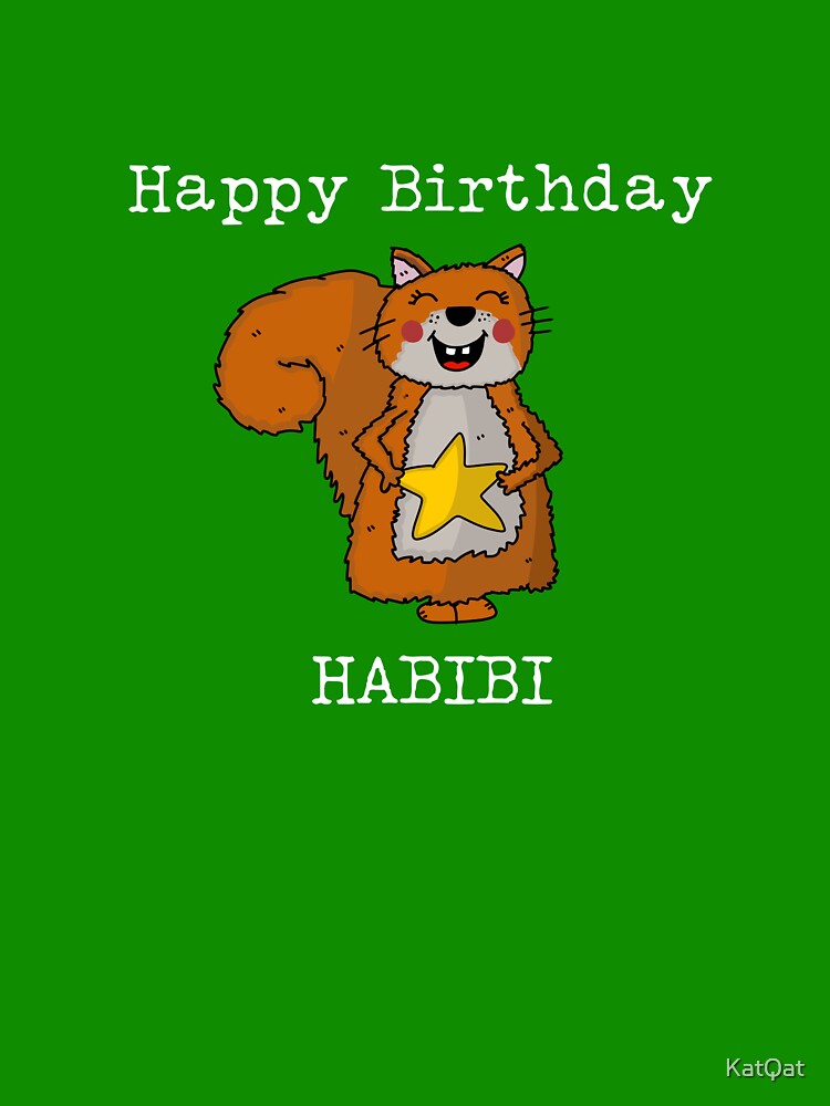 "Happy Birthday Habibi" Sticker by KatQat Redbubble