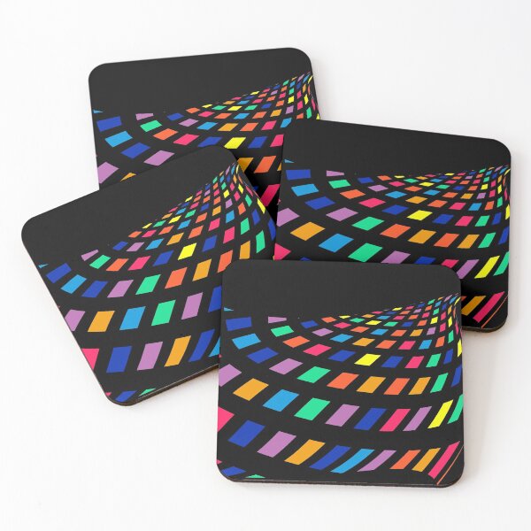 Item preview, Square rainbow - colored squares - rectangles pattern designed and sold by BestStuffDepot.