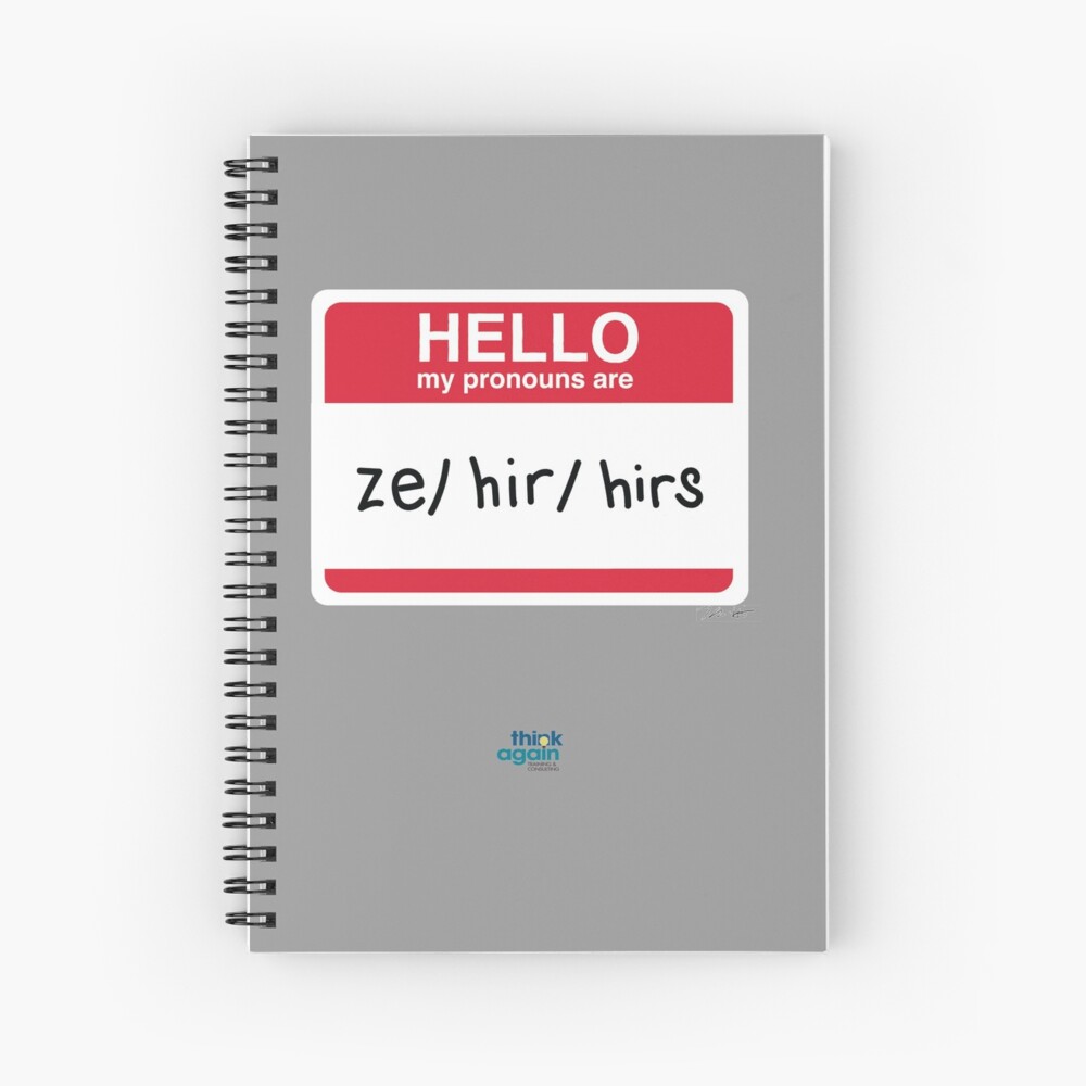 Item preview, Spiral Notebook designed and sold by ThinkAgainTC.