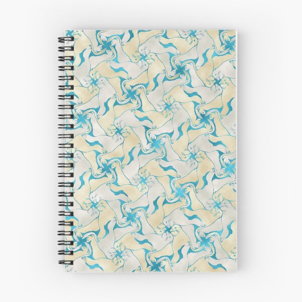 Item preview, Sea lion tesselation - grey, turquoise designed and sold by jeanneius.