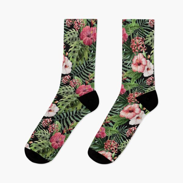 Item preview, Summer Island Birds Paradise Palm Flowers Print Pattern designed and sold by christianadams.
