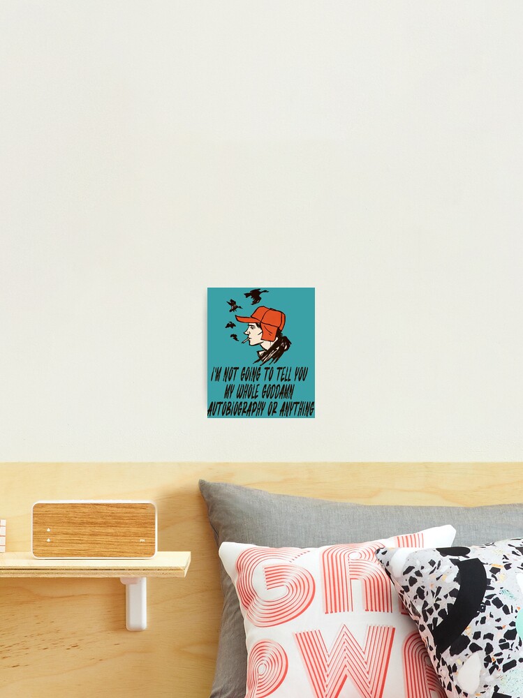 holden caulfield, Catcher In The Rye  Sticker for Sale by mindesigner