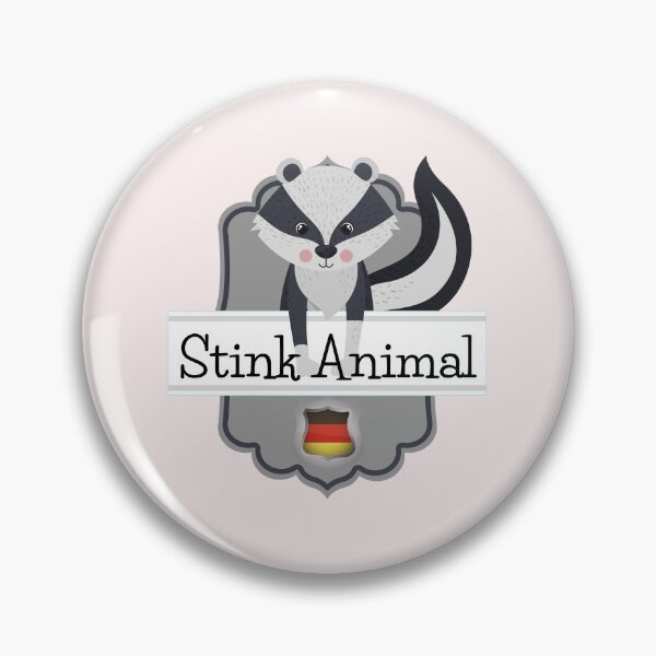 Item preview, Skunk Stinktier (Stink Animal) auf Deutsch with German Badge designed and sold by Time4German.
