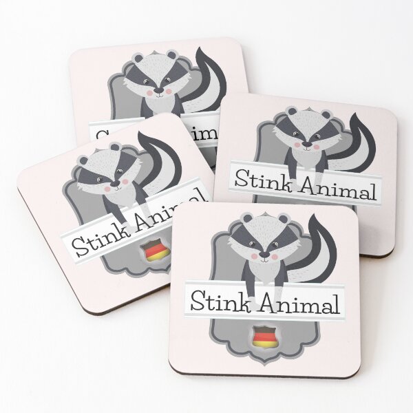 Item preview, Skunk Stinktier (Stink Animal) auf Deutsch with German Badge designed and sold by Time4German.