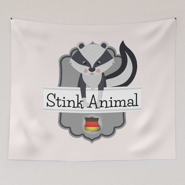 Item preview, Skunk Stinktier (Stink Animal) auf Deutsch with German Badge designed and sold by Time4German.