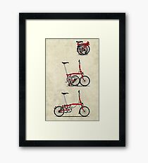 I Love My Folding Brompton Bike Framed Print