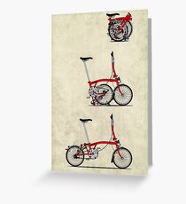 I Love My Folding Brompton Bike Greeting Card