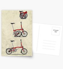 I Love My Folding Brompton Bike Postcards