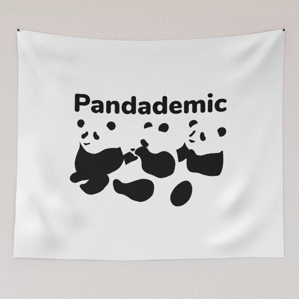 Item preview, Funny pandas - pandademic designed and sold by KiwiBrush.