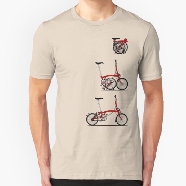 I Love My Folding Brompton Bike Slim Fit T-Shirt