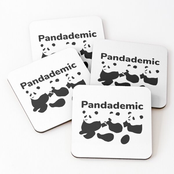 Item preview, Funny pandas - pandademic designed and sold by KiwiBrush.