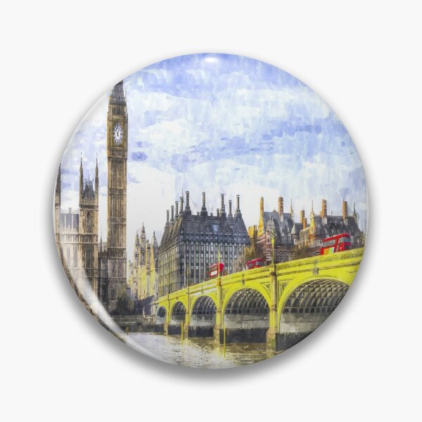 Item preview, Westminster Bridge And London Buses Art designed and sold by Londonimages.