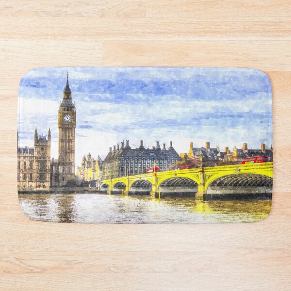 Item preview, Westminster Bridge And London Buses Art designed and sold by Londonimages.