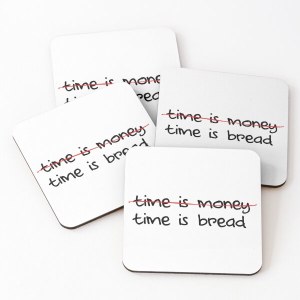 Item preview, Time is Bread (Black) | designed and sold by PixelsandPulp.
