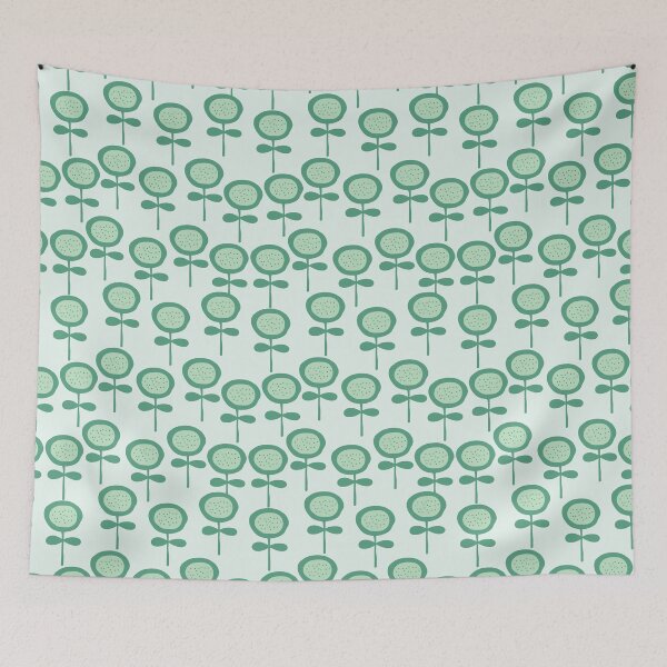 Item preview, Green flowers designed and sold by theseakiwi.