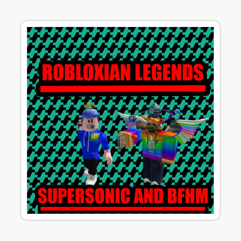 Supersonic And Bfhm Roblox Legends Canvas Print By Supersonic2480 Redbubble - roblox retro lego man t shirt by y3sbrolol redbubble