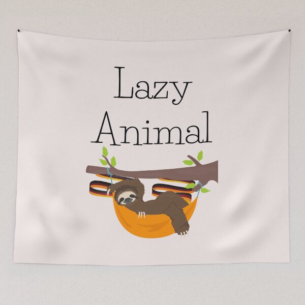 Item preview, Sloth Relaxing Faultier (Lazy Animal) in German Deutsch  designed and sold by Time4German.