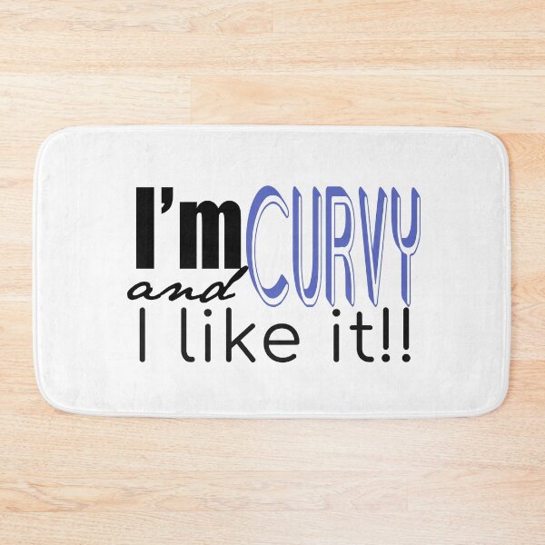 Item preview, I'm curvy and I like it! - Blue designed and sold by Lizandra89.