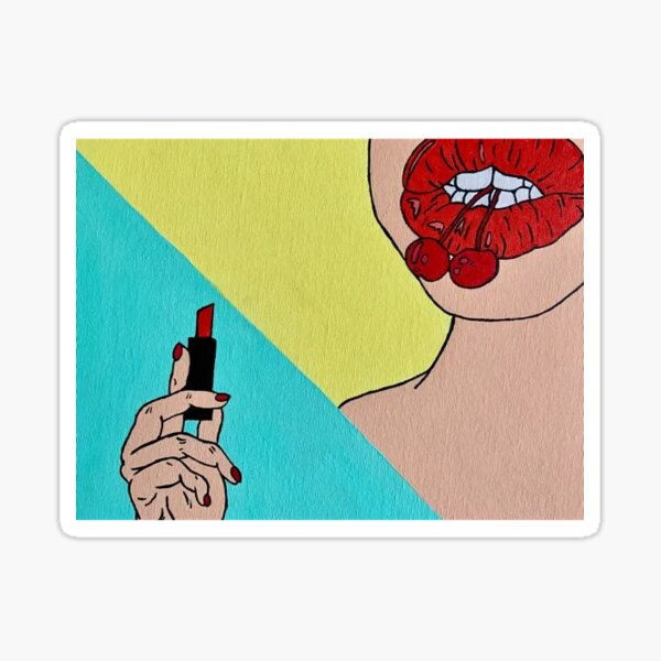 Cherry lips Sticker