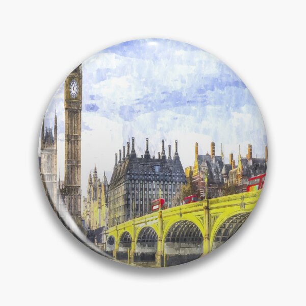 Item preview, Westminster Bridge And London Buses Art designed and sold by Londonimages.
