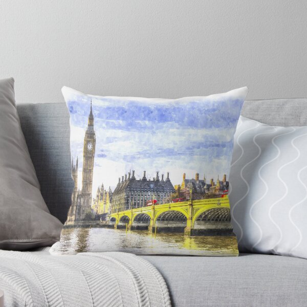 Item preview, Westminster Bridge And London Buses Art designed and sold by Londonimages.