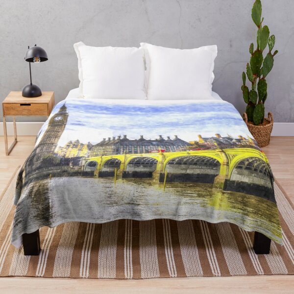 Item preview, Westminster Bridge And London Buses Art designed and sold by Londonimages.