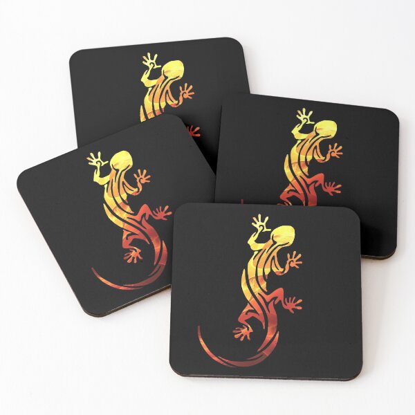 Item preview, tribal fire lizard silhouette designed and sold by sami123456.