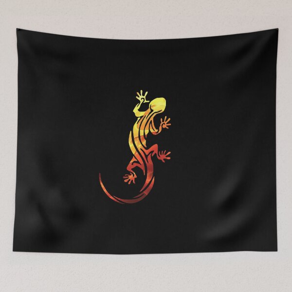 Item preview, tribal fire lizard silhouette designed and sold by sami123456.