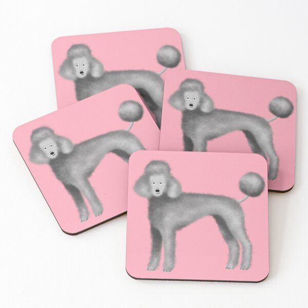 Item preview, Grey Poodles Pattern (Pink Background) designed and sold by illucalliart.