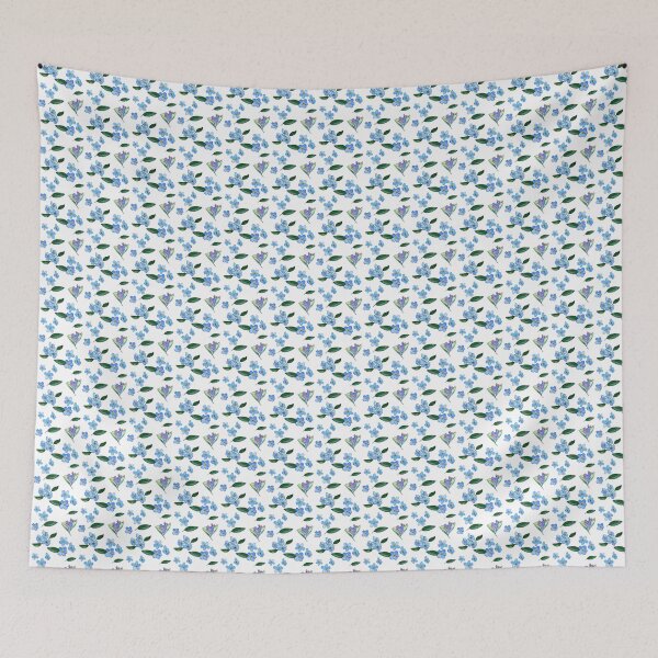 Item preview, Little blue flower (Pattern version) designed and sold by Sliceoflifeart.