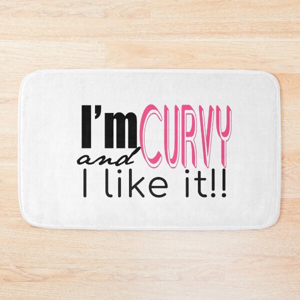 Item preview, I'm curvy and I like it! - Pink designed and sold by Lizandra89.