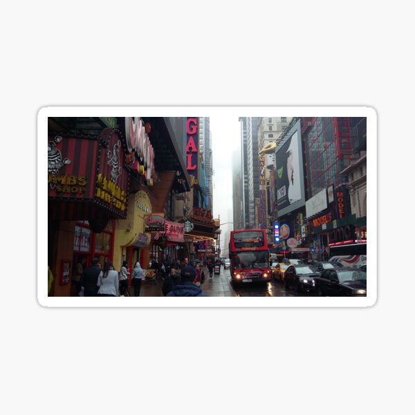 A day in New York by Raccoon Secret Sticker