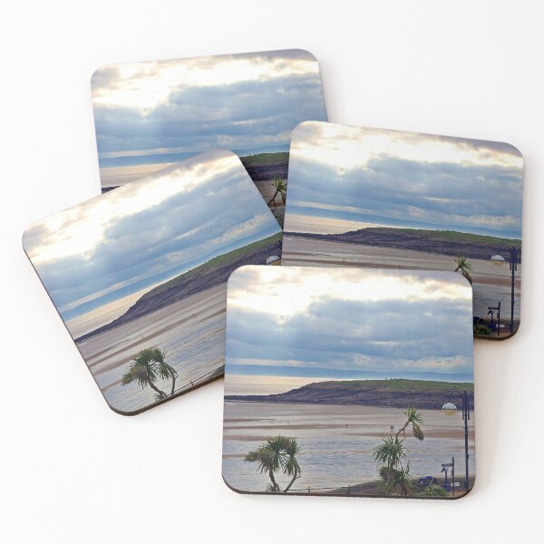 Item preview, Sunburst Over Barry Island Beach designed and sold by VikingVisual.