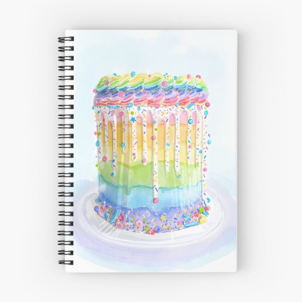 Item preview, @theflourgirl_ Rainbow Cake designed and sold by ShawnGworekIllo.